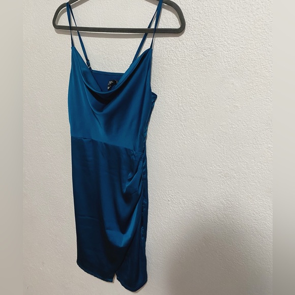 Nasty Gal Cowl Us Later Satin Mini Dress - Picture 10 of 11